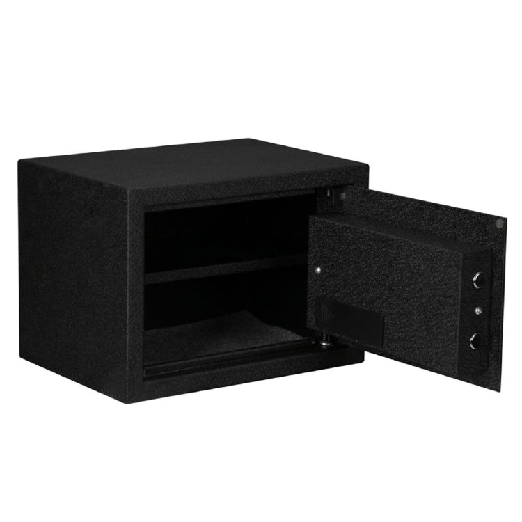 [US Warehouse] Home Use Electronic Password Steel Plate Safe Box with FS250 Fingerprint Unlock, Size: 13.8x9.8x9.8 inch