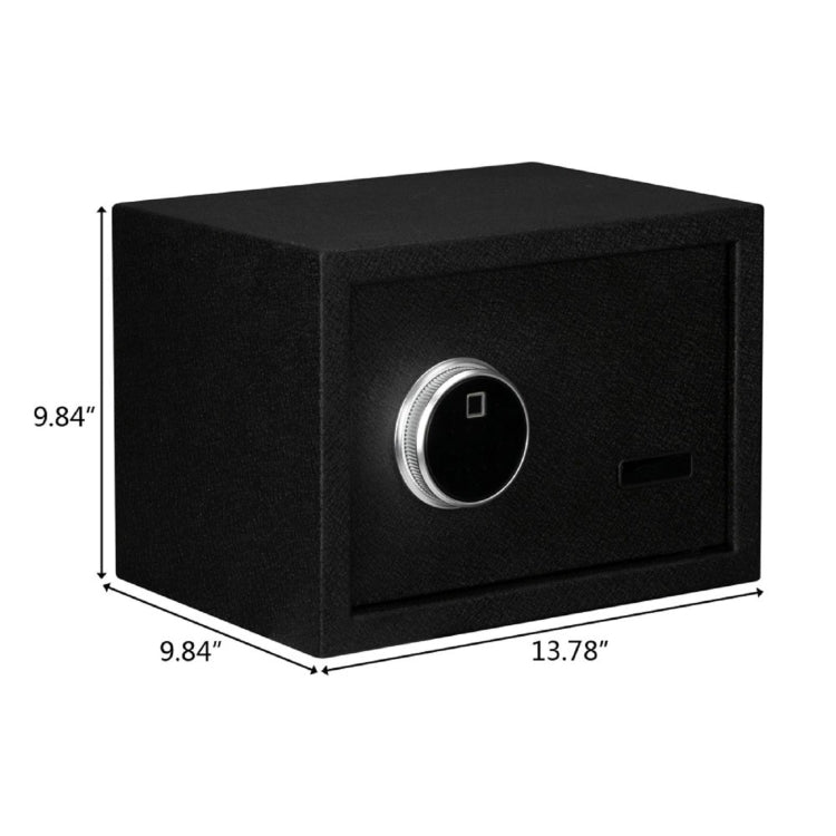 [US Warehouse] Home Use Electronic Password Steel Plate Safe Box with FS250 Fingerprint Unlock, Size: 13.8x9.8x9.8 inch