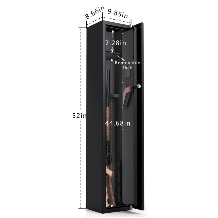 [US Warehouse] Digital Keypad Safe Cabinet Large Rifle Safe with Bag