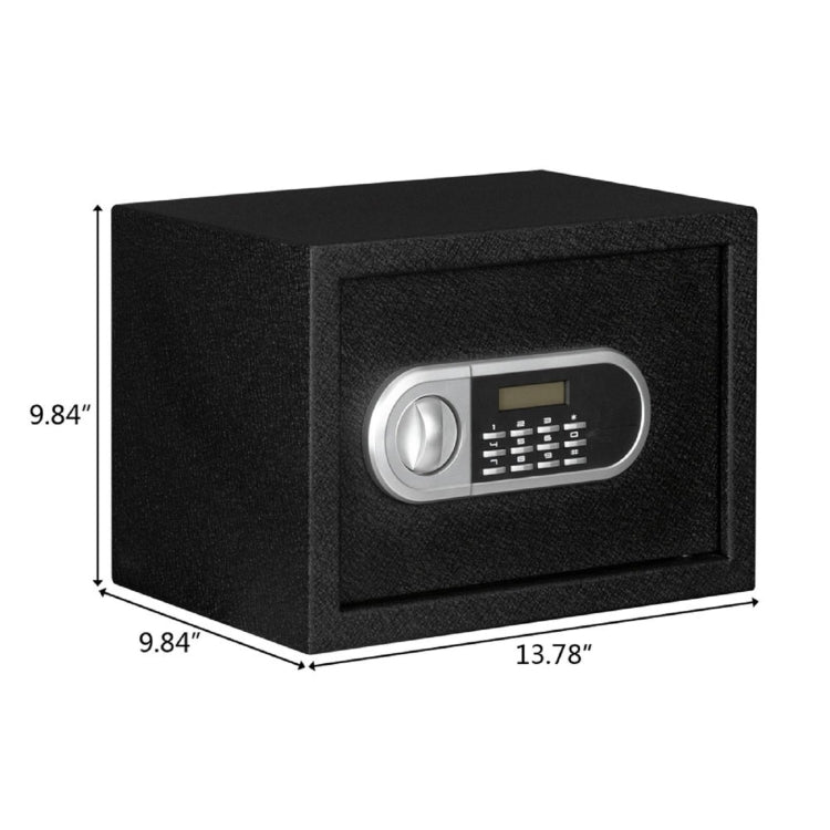 [US Warehouse] Home Use Electronic Password Steel Plate Safe Box, Size: 13.8x9.8x9.8 inch