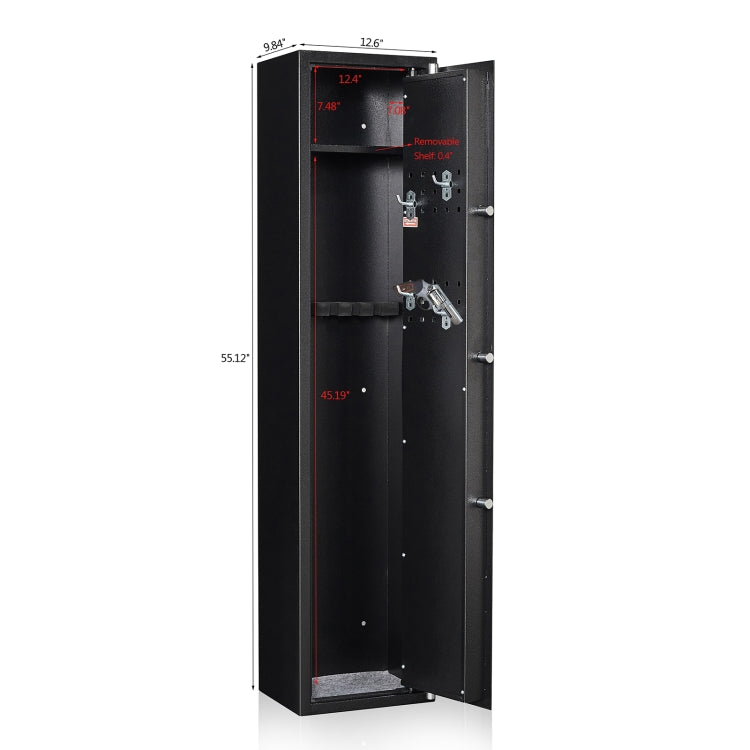 [US Warehouse] 55.12 inches Digital Gun Safe 4 Position Rifle Safe