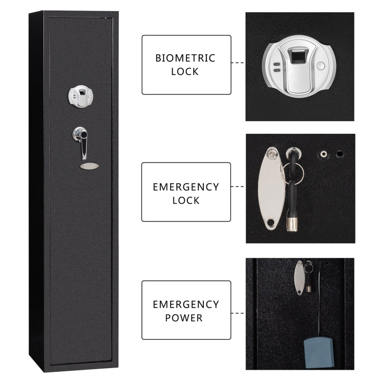 [US Warehouse] Fingerprint Home Large Rifle Safe Storage Cabinet