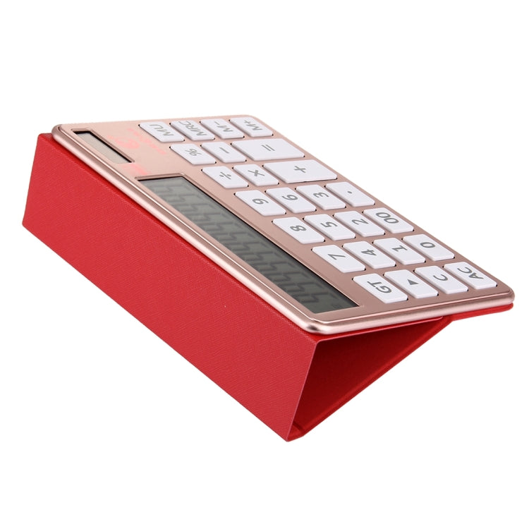 2 in 1 DEKAI Calculator + PU Leather Protective Case with Holder Function & Solar Panel