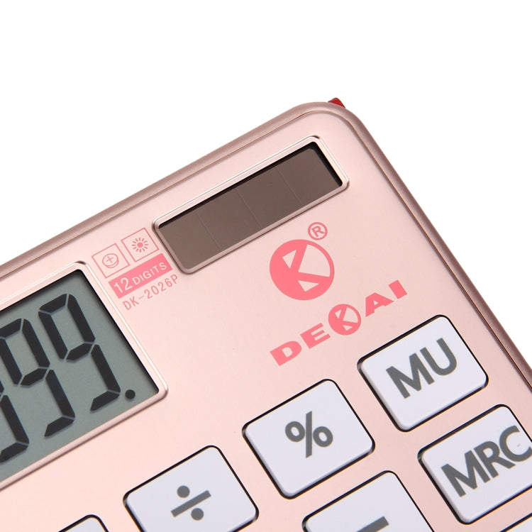 2 in 1 DEKAI Calculator + PU Leather Protective Case with Holder Function & Solar Panel