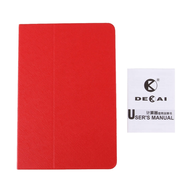 2 in 1 DEKAI Calculator + PU Leather Protective Case with Holder Function & Solar Panel