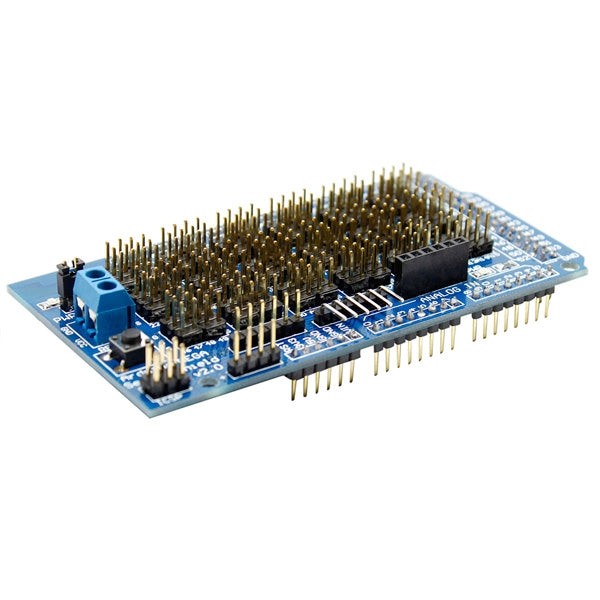 Arduino Compatible Sensor Shield V2.0 Expansion Board for MEGA2560 (Blue)