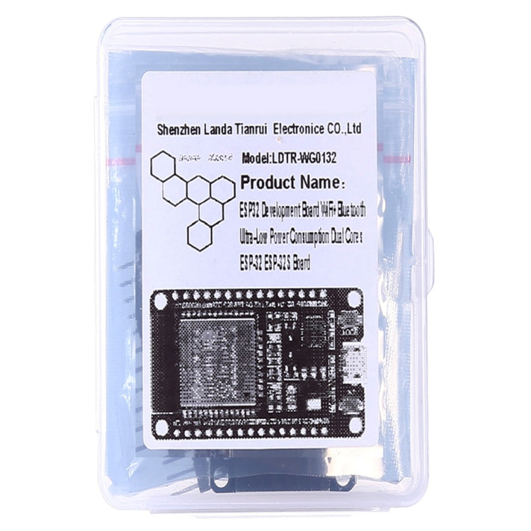LandaTianrui LDTR-WG0132 WiFi + Bluetooth Ultra-low Power Consumption ESP-32 / ESP-32S Module Dual Cores Development Board (Black)