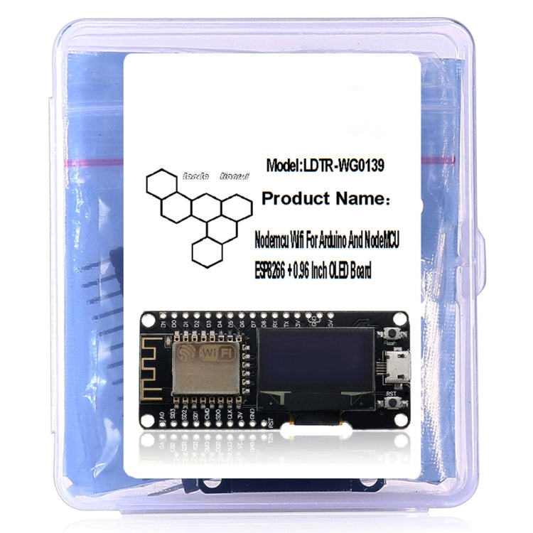 LandaTianrui LDTR-WG0139 0.96 inch OLED Module Wi-Fi Mode for Arduino / NodeMCU (Black)