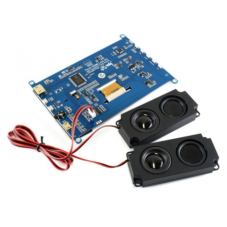 WAVESHARE 7inch HDMI LCD (H) IPS 1024x600 Capacitive Touch Screen , Supports Multi mini-PCs Multi Systems