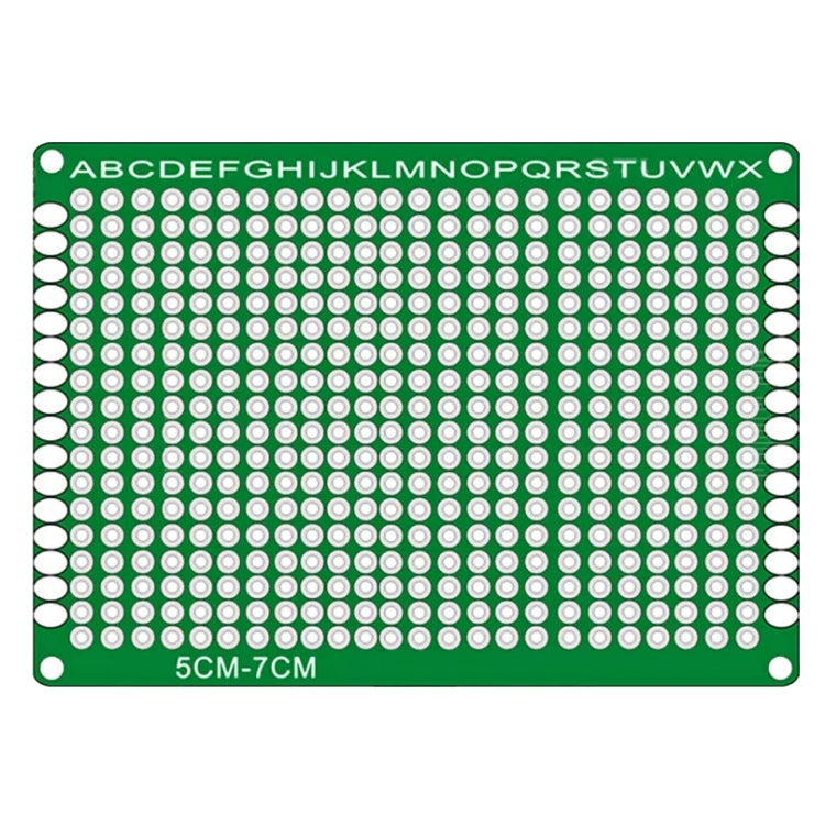 5 PCS LandaTianrui LDTR - WG032 / D2 Double-sided Glass Fiber Prototyping Breadboard PCB Board, Size: 5 x 7cm