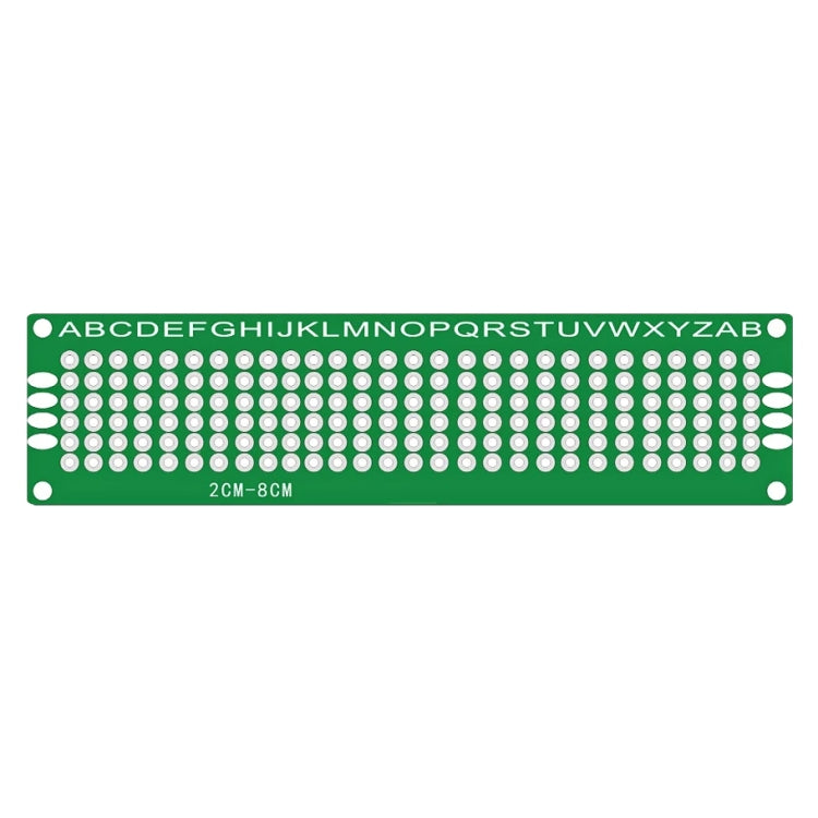5 PCS LandaTianrui LDTR - WG0032 / D1 Double-sided Glass Fiber Prototyping Breadboard PCB Board, Size: 2 x 8cm