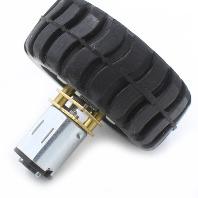 LandaTianrui LDTR - DT N20 DC Gear Motor + Rubber Wheel for Arduino Smart Car