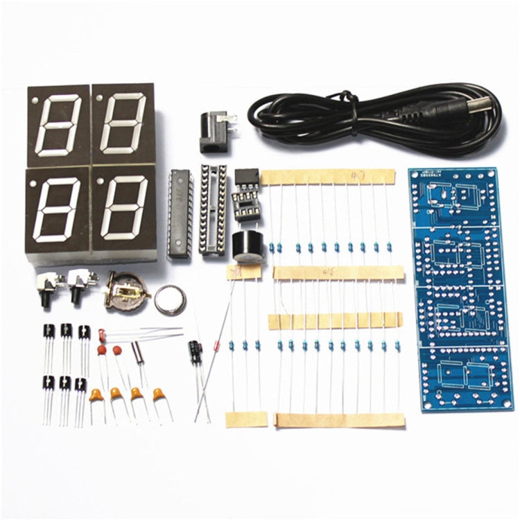 SZ-0001 Microcontroller LED Digital Clock DIY Kit Set - Colormix