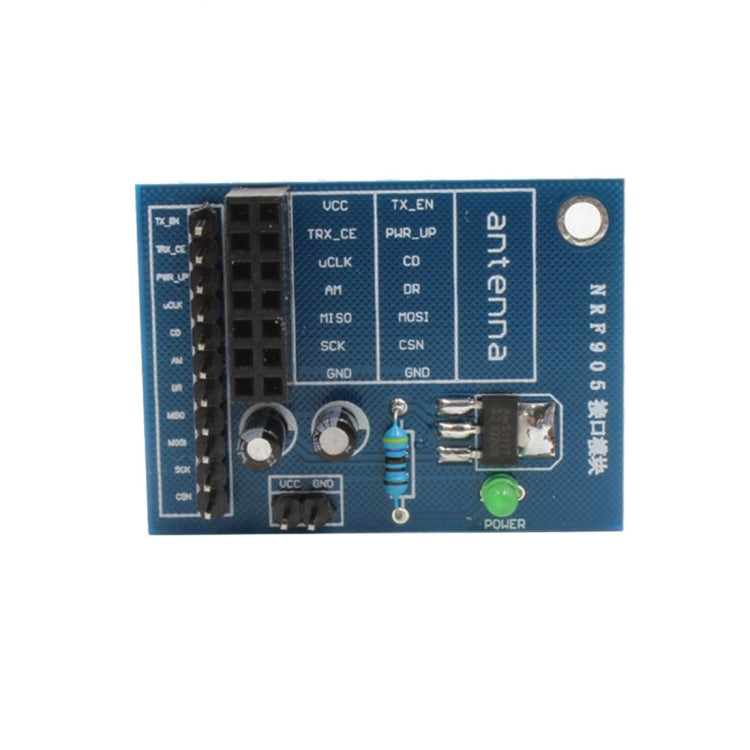 14 Pin NRF905 Wireless Module with AMS1117 3.3V Stable Chip Socket Adapter Plate Board Converter DIY for Arduino - Blue