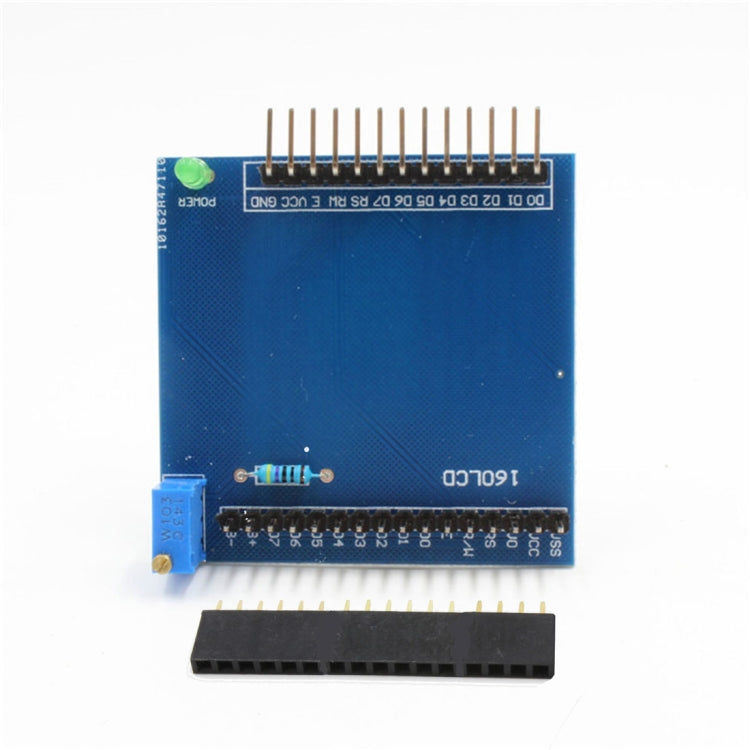 1602 LCD Expansion Board Adjustable Shield with Potentiometer for Arduino - Blue