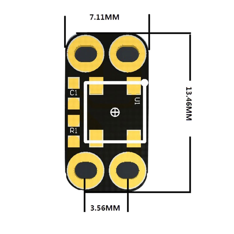 5 PCS LDTR - LB0001 WS2812B RGB LED Light Module - Purple