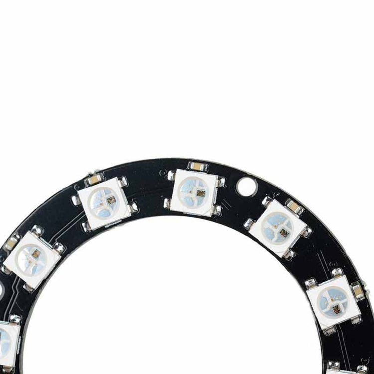 LDTR - Y00012 WS2812B 5050 LED Smart RGB Ring 50mm 12 Bit for Arduino -  Black
