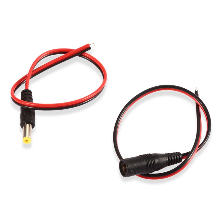 LDTR - PJ0007 DC 12V Power Connector for Video 5.5 x 2.1mm Female + Male - Black
