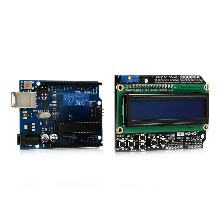 TB - 00015 Arduino UNO R3 Board + LCD1602 Display Module + 1 USB Cable