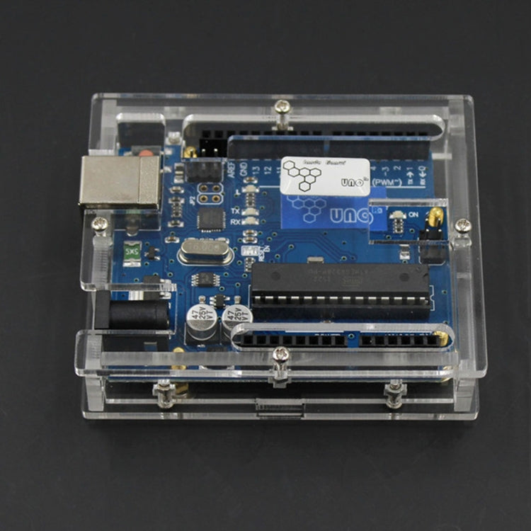 UNO R3 ATMEGA328 Development Board with Protective Case for Arduino