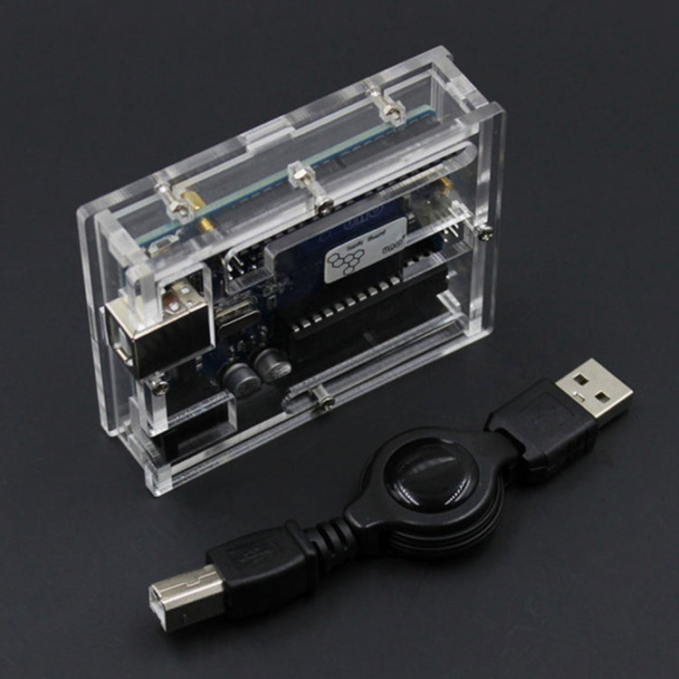 UNO R3 ATMEGA328 Development Board with Protective Case for Arduino