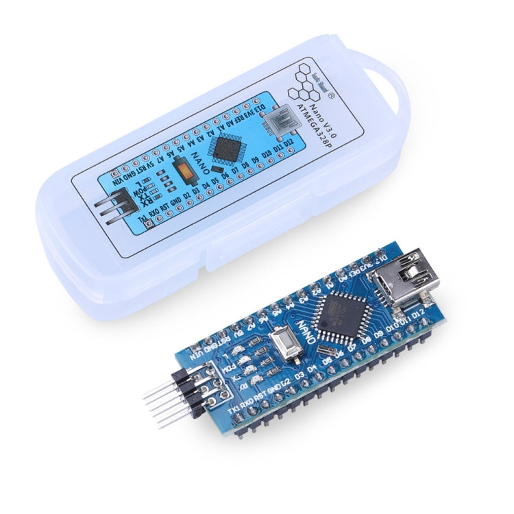 LandaTianrui LDTR-RM00 Mini USB Nano 3.0 Atmega328P Development Board Parts for Arduino(Blue)