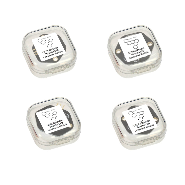 4 PCS LandaTianrui LDTR-RM010 Red / Blue / Green and White Piranha LED Diodes Module Kit(Black)