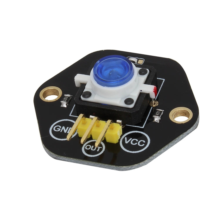LandaTianrui LDTR-RM012 Button Switch Module with Blue LED Indicator Light for Arduino UNO / MEGA / Raspberry Pi / AVR / STM32(Black)