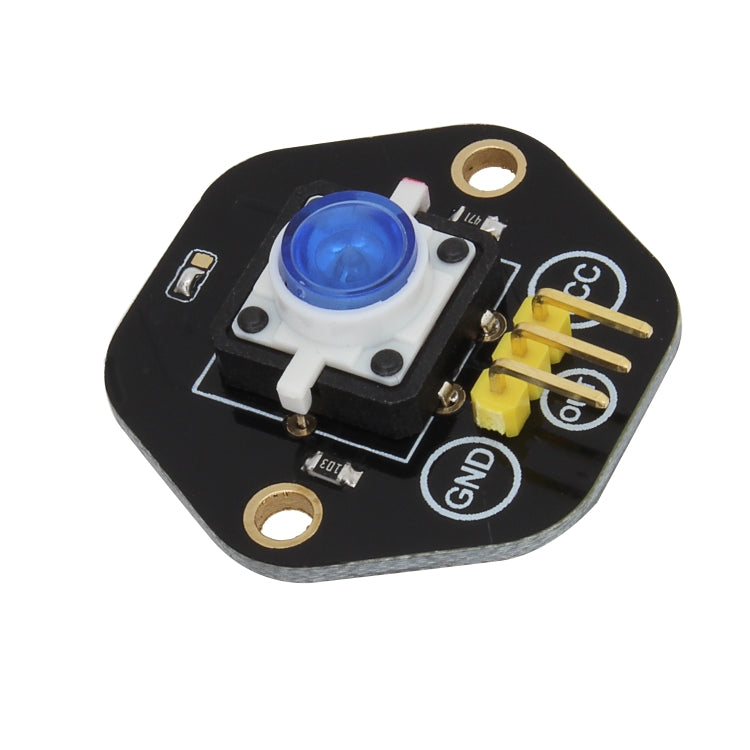 LandaTianrui LDTR-RM012 Button Switch Module with Blue LED Indicator Light for Arduino UNO / MEGA / Raspberry Pi / AVR / STM32(Black)