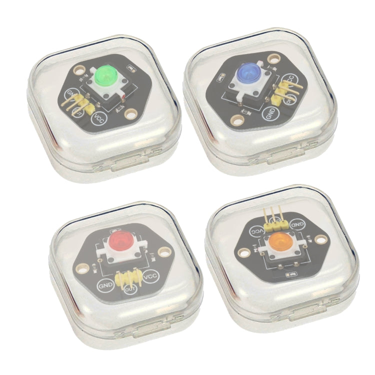 4 PCS LandaTianrui LDTR-RM012 Digital Push Button with LED Indicator Light Module Kit for Arduino(Black)