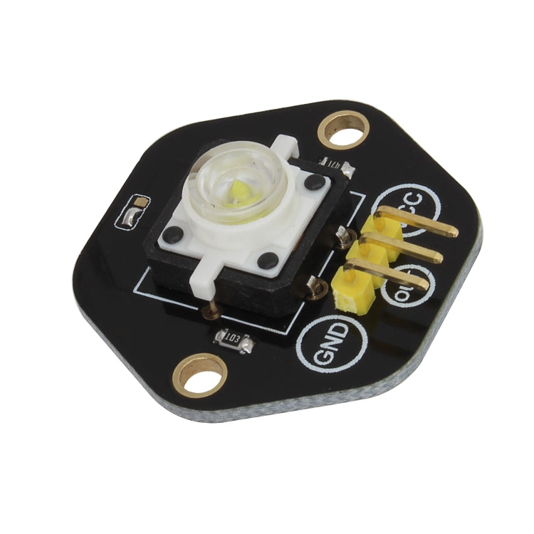 LandaTianrui LDTR-RM012 Digital Push Button with White LED Indicator Light Module for Arduino UNO / MEGA / Raspberry Pi / AVR / STM32(Black)