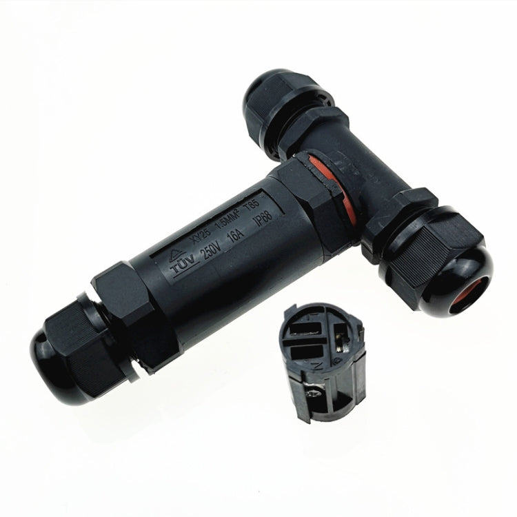 XY25 IP68 Waterproof 3 Pin T-type Cable Connector