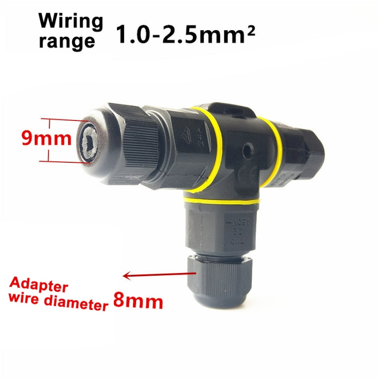 XYT21 IP68 Waterproof 3 Pin T-type Cable Connector