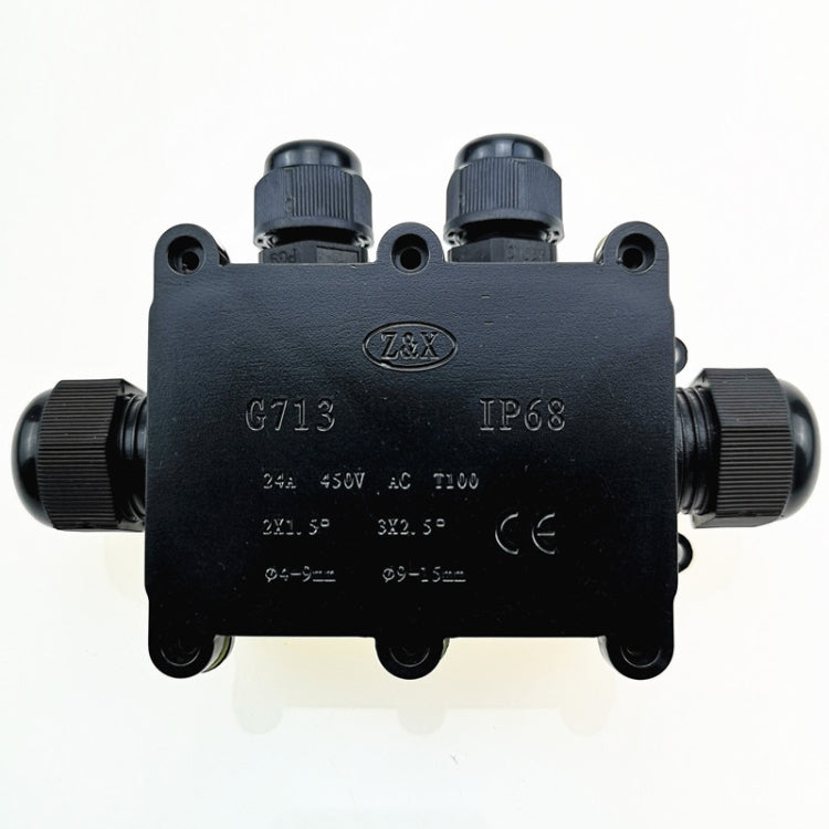 G713 IP68 Waterproof Four-way Junction Box for Protecting Circuit Board