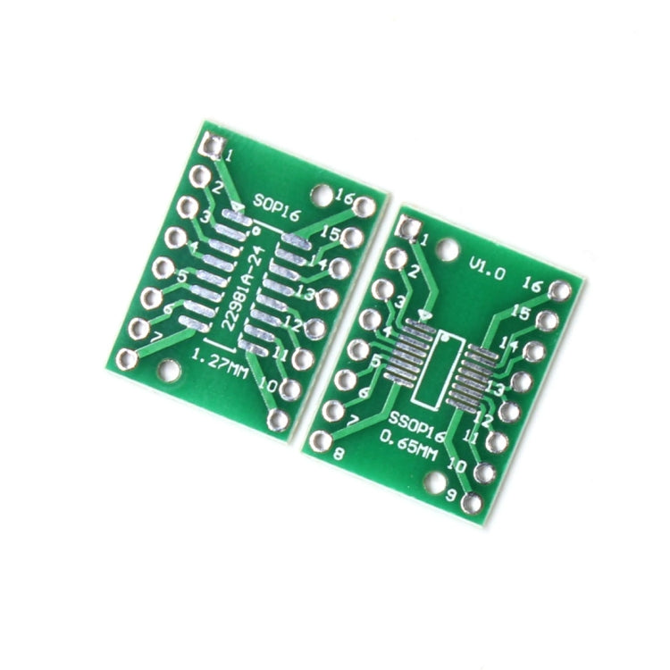 2 PCS Landa Tianrui LDTR - YJ032 / C SOP16 / SSOP16 / TSSOP16 SMD to DIP Dual-side Adapter Board for Arduino