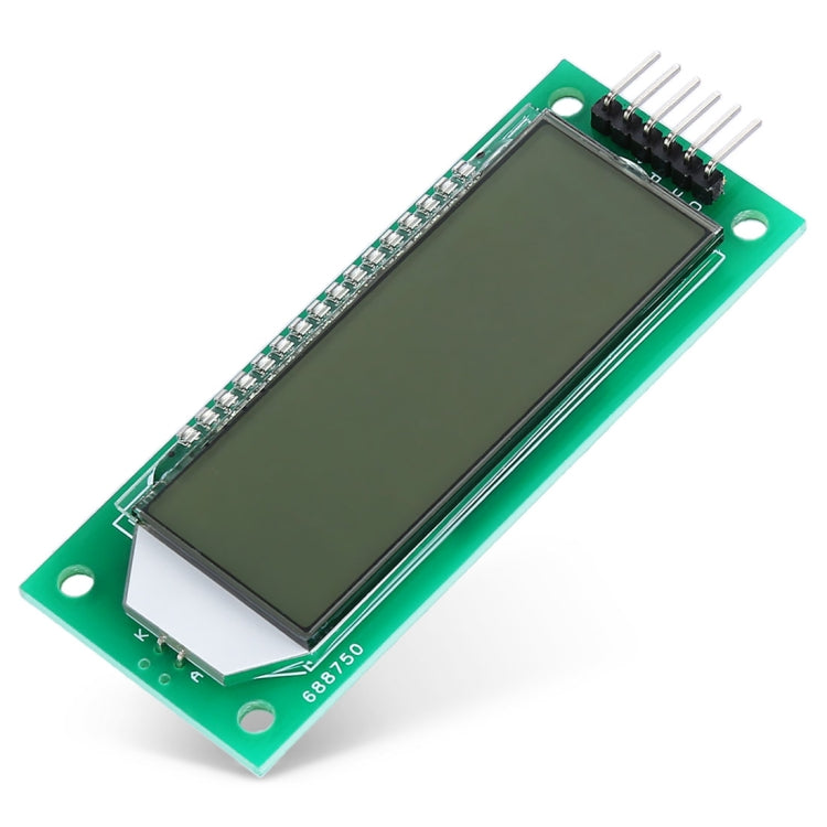 LDTR - WG0101 2.4 inch 6-digit 7-segment LCD Display Module for Arduino, Screen Display Backlight Color: Green