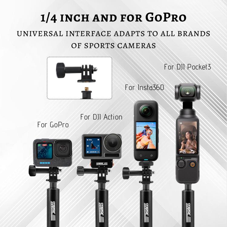 STARTRC 1.3m Handheld Extendable Pole Monopod  - Black