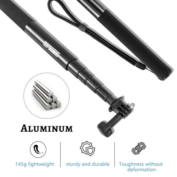 STARTRC 1.3m Handheld Extendable Pole Monopod  - Black