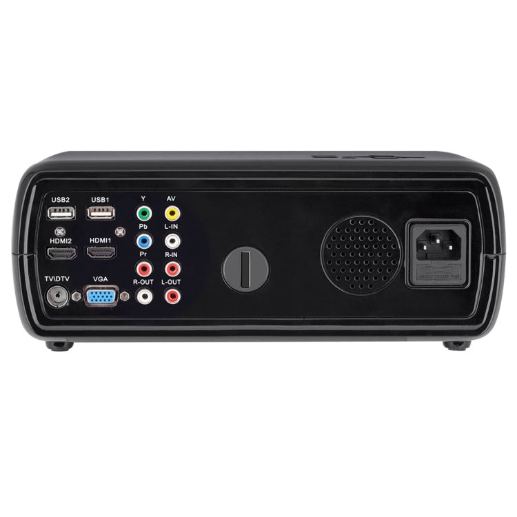 Uhappy U20 Pro WiFi 2600LM 1080P Home Theater 800*480 Mini Projector with Remote Control, Support HDMI + YPbPr + TV or DTV + AV + VGA