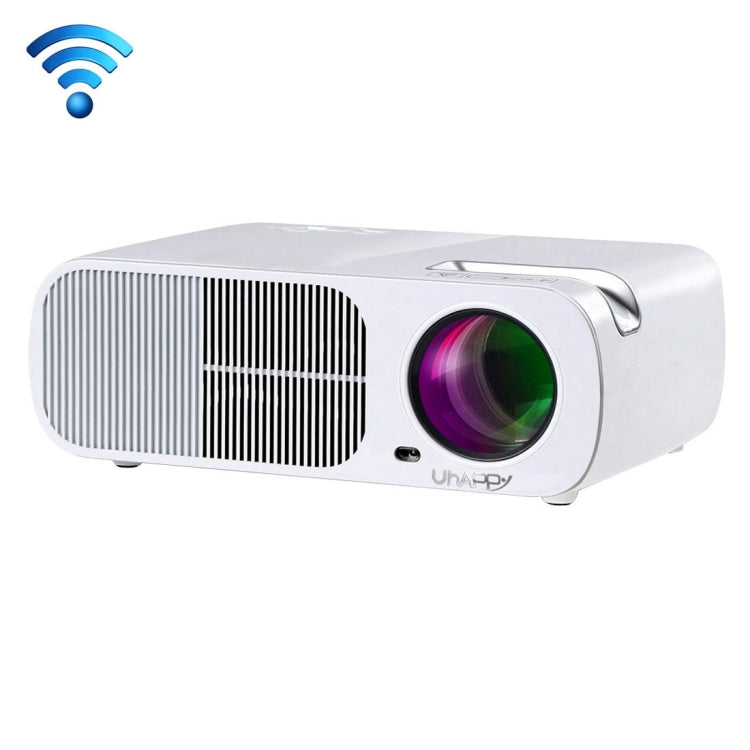 Uhappy U20 Pro WiFi 2600LM 1080P Home Theater 800*480 Mini Projector with Remote Control, Support HDMI + YPbPr + TV or DTV + AV + VGA