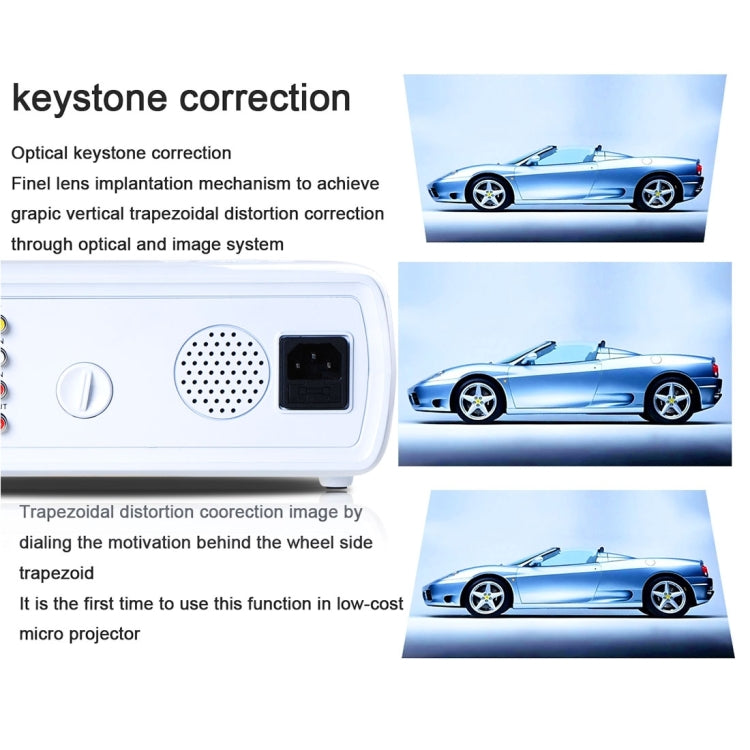 Uhappy U20 Pro WiFi 2600LM 1080P Home Theater 800*480 Mini Projector with Remote Control, Support HDMI + YPbPr + TV or DTV + AV + VGA