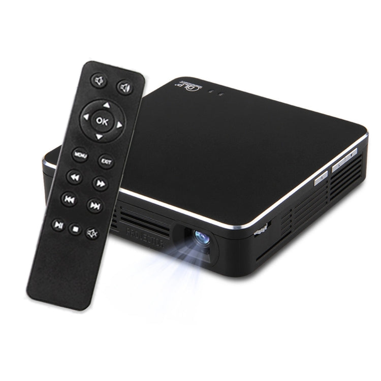 HDP200-RTS Mini Portable 100 ANSI Lumens DLP Projector with Remote Control, Support MHL / HDMI / USB / AirPlay / Micacast(Black)