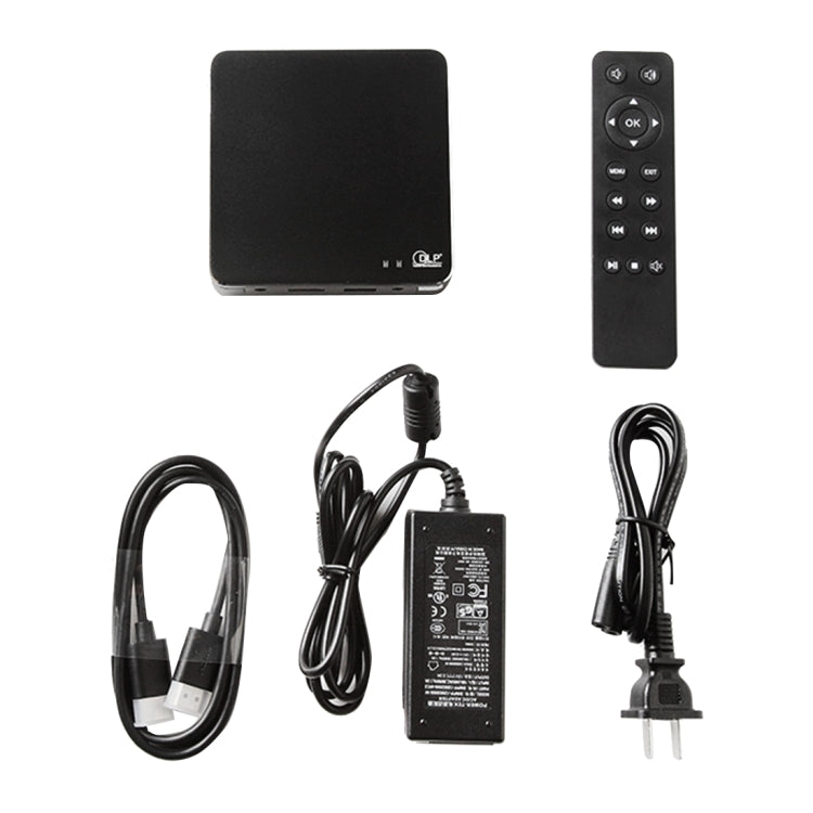 HDP200-RTS Mini Portable 100 ANSI Lumens DLP Projector with Remote Control, Support MHL / HDMI / USB / AirPlay / Micacast(Black)