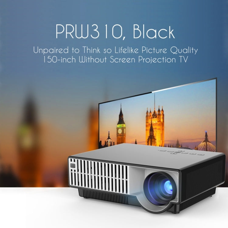 PRW330 2800 Lumens HD Digital LED Projector, Android 4.4 Cortex-A5 Quad Core 1.5GHz, RAM: 1GB, ROM: 8G, Support 1080P