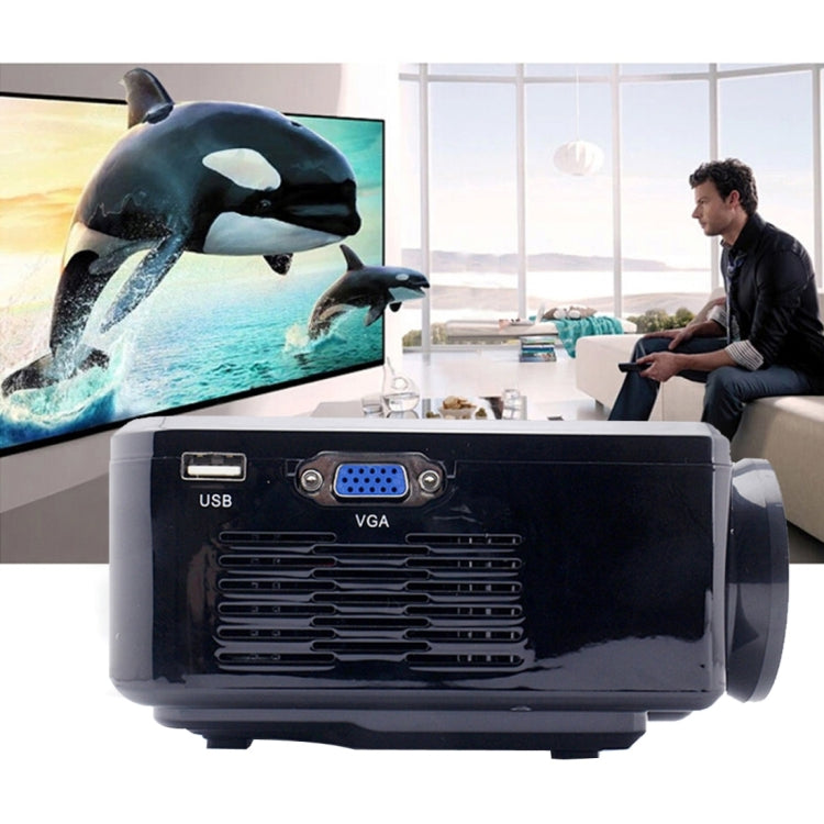 BL35 Mini 800LM Home Theater 640*480 Mini Projector with Remote Control, Support HDMI + SD + USB + TV + AV + VGA