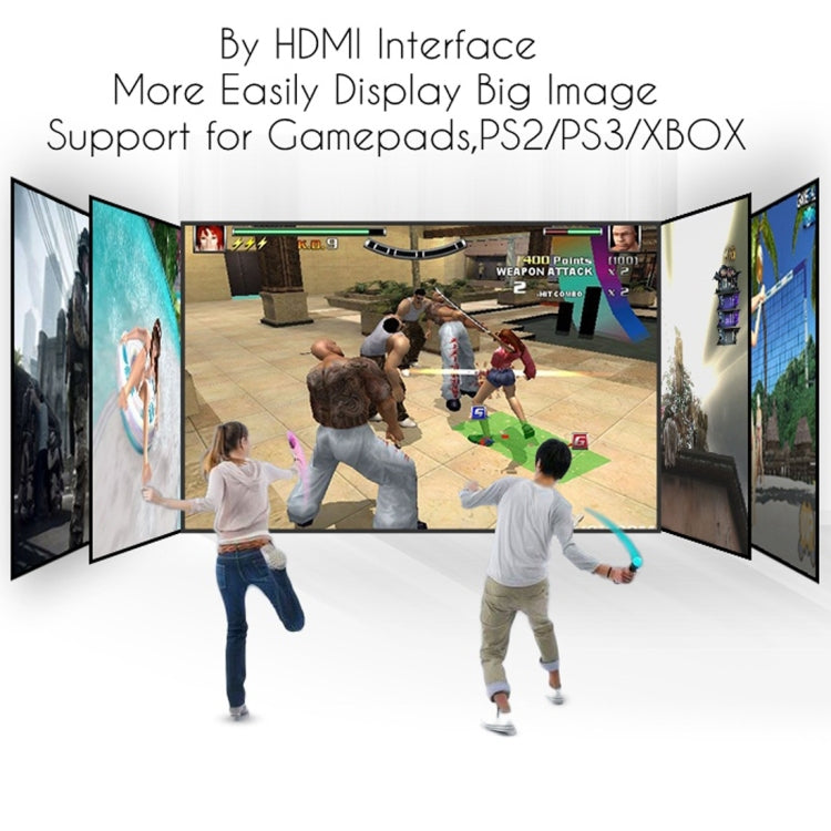 PRS220 2500 Lumens HD Digital LED Projector, Android 4.4 Cortex-A5 Quad Core 1.5GHz, RAM: 1GB, ROM: 8G, Support 1080P