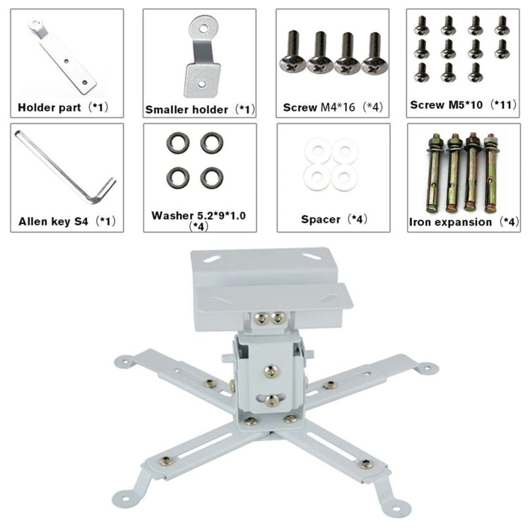 Universal Removable Extendable Projector Ceiling Mount Wall Hanging Bracket Holder
