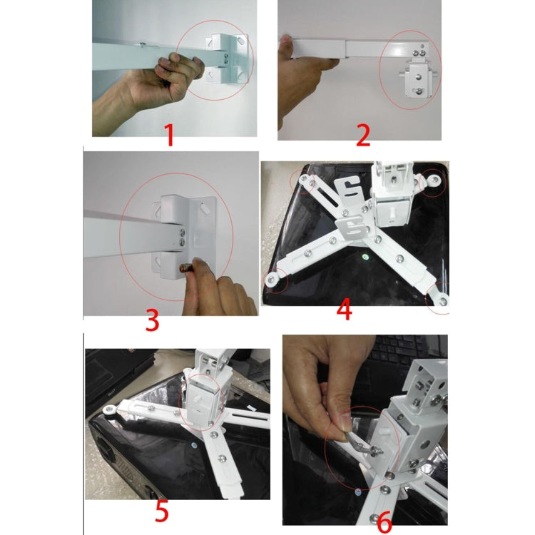Universal Removable Extendable Projector Ceiling Mount Wall Hanging Bracket Holder