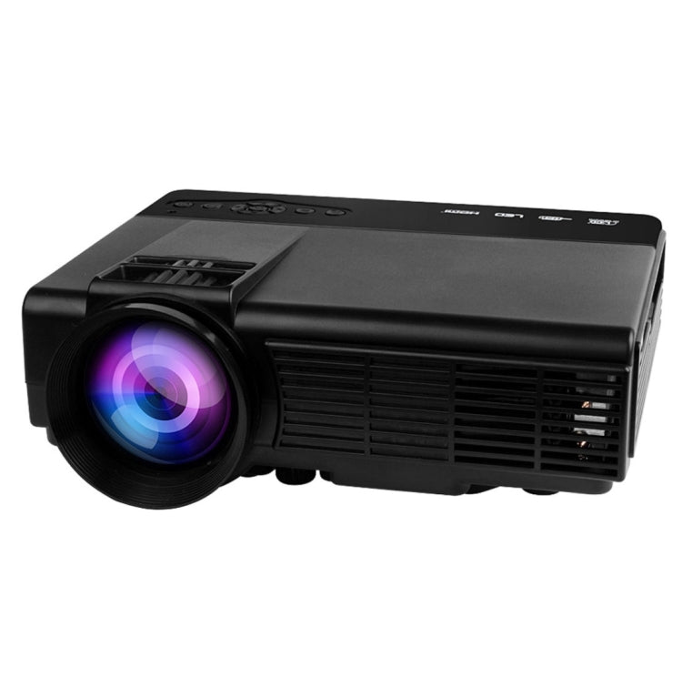 SQ5 HD 800 x 480 Digital LED Projector with Remote Control, Support USB / Micro SD / VGA / HDMI(Black)