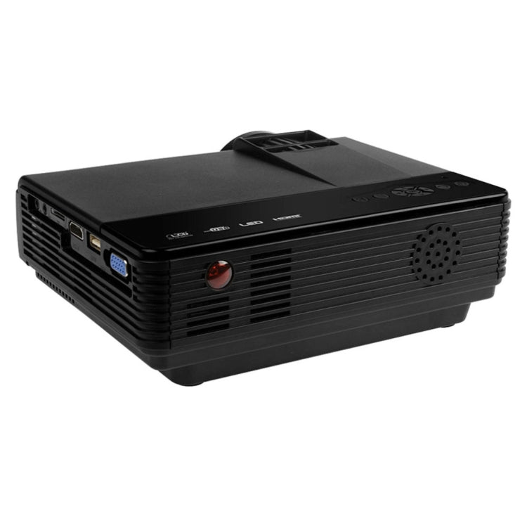 SQ5 HD 800 x 480 Digital LED Projector with Remote Control, Support USB / Micro SD / VGA / HDMI(Black)
